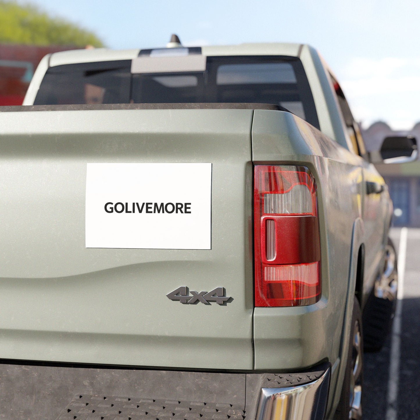 Car Magnet — GOLIVEMORE Minimalist Black Text Decal