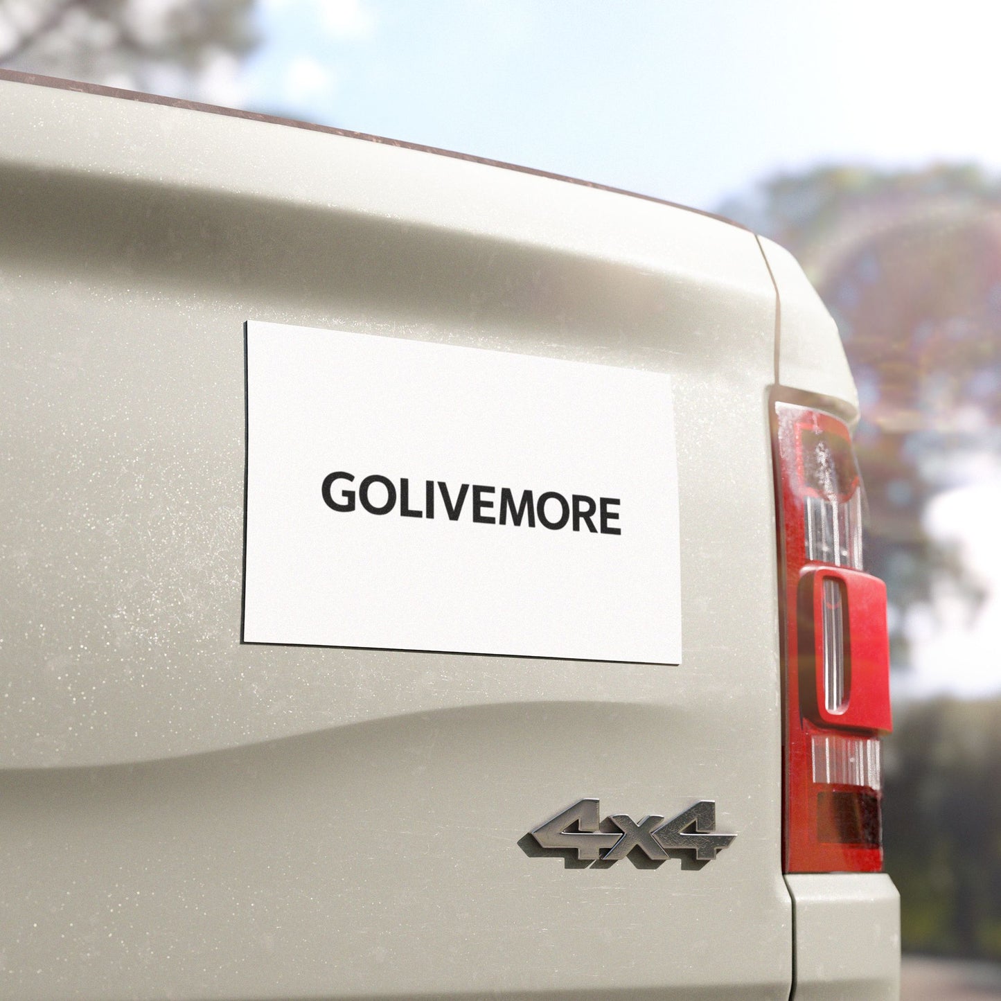 Car Magnet — GOLIVEMORE Minimalist Black Text Decal
