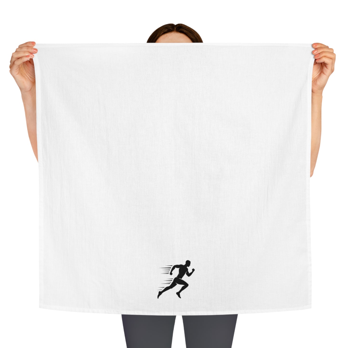 Running Silhouette Tea Towel — Minimalist Runner Kitchen Towel