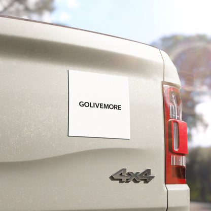 Car Magnet — GOLIVEMORE Minimalist Black Text Decal