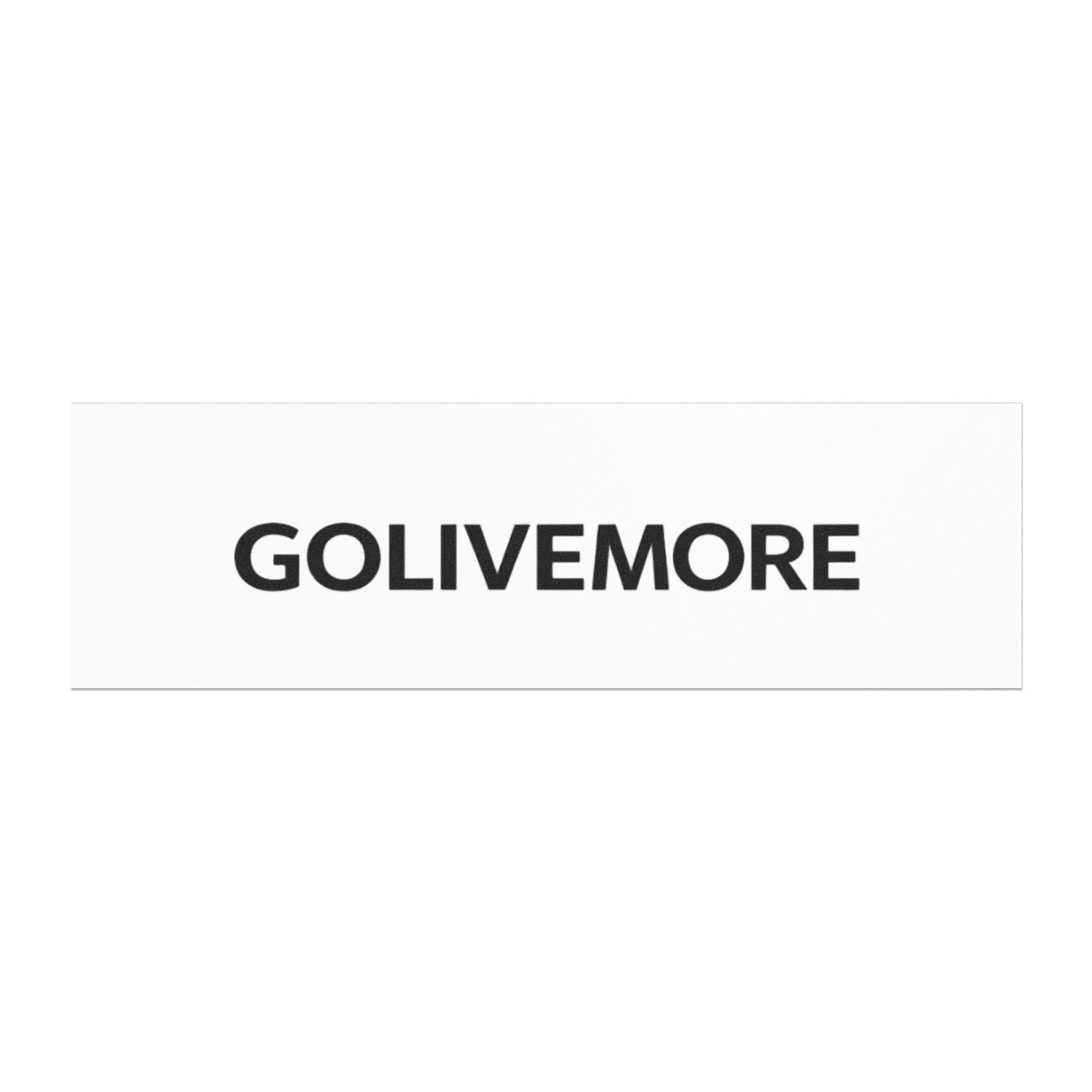 Car Magnet — GOLIVEMORE Minimalist Black Text Decal