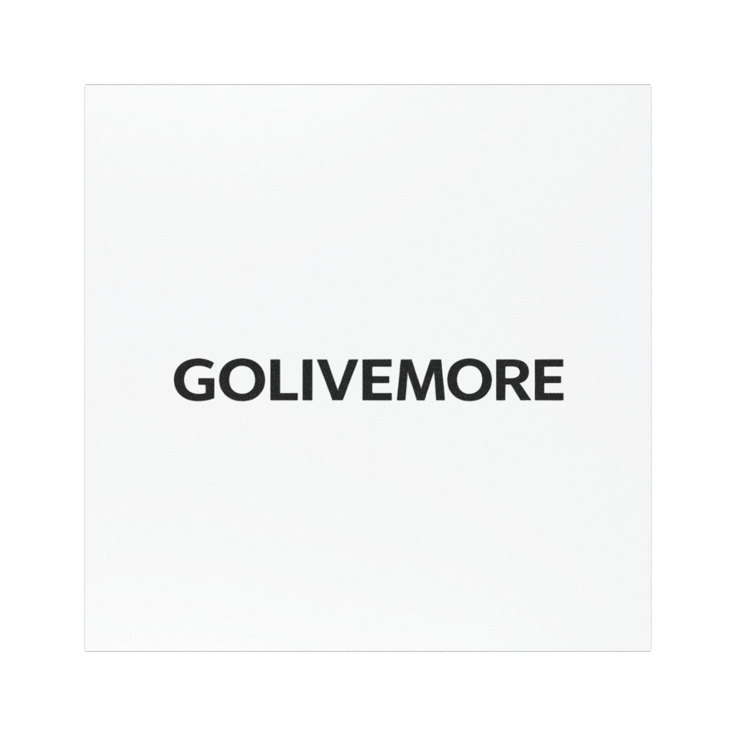 Car Magnet — GOLIVEMORE Minimalist Black Text Decal