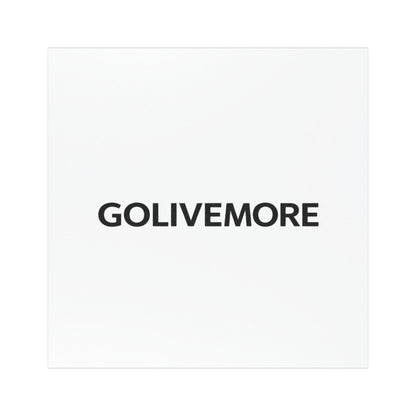 Car Magnet — GOLIVEMORE Minimalist Black Text Decal