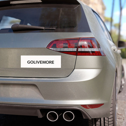 Car Magnet — GOLIVEMORE Minimalist Black Text Decal