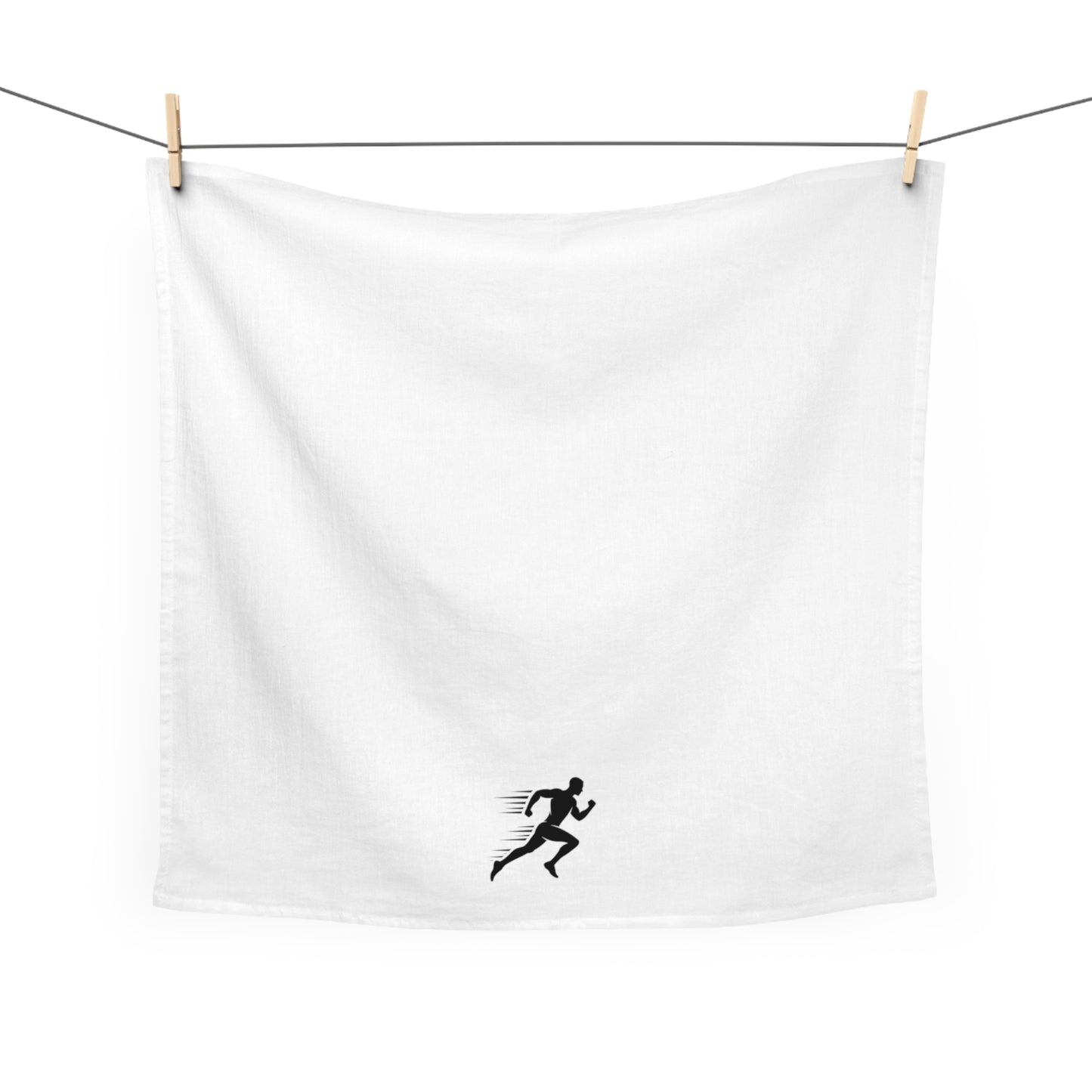Running Silhouette Tea Towel — Minimalist Runner Kitchen Towel