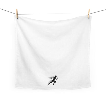 Running Silhouette Tea Towel — Minimalist Runner Kitchen Towel