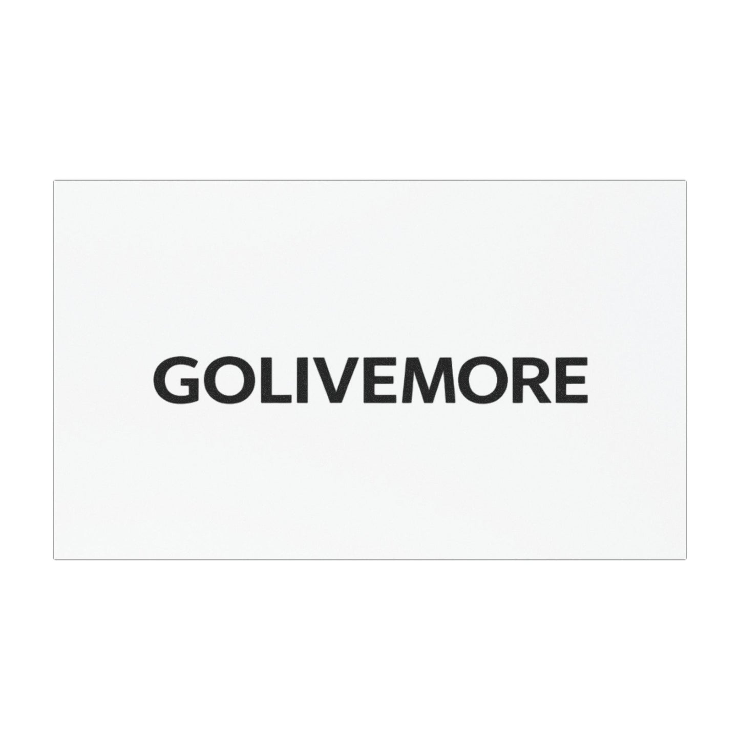 Car Magnet — GOLIVEMORE Minimalist Black Text Decal