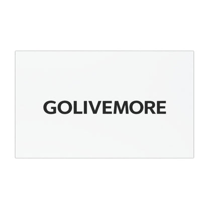Car Magnet — GOLIVEMORE Minimalist Black Text Decal
