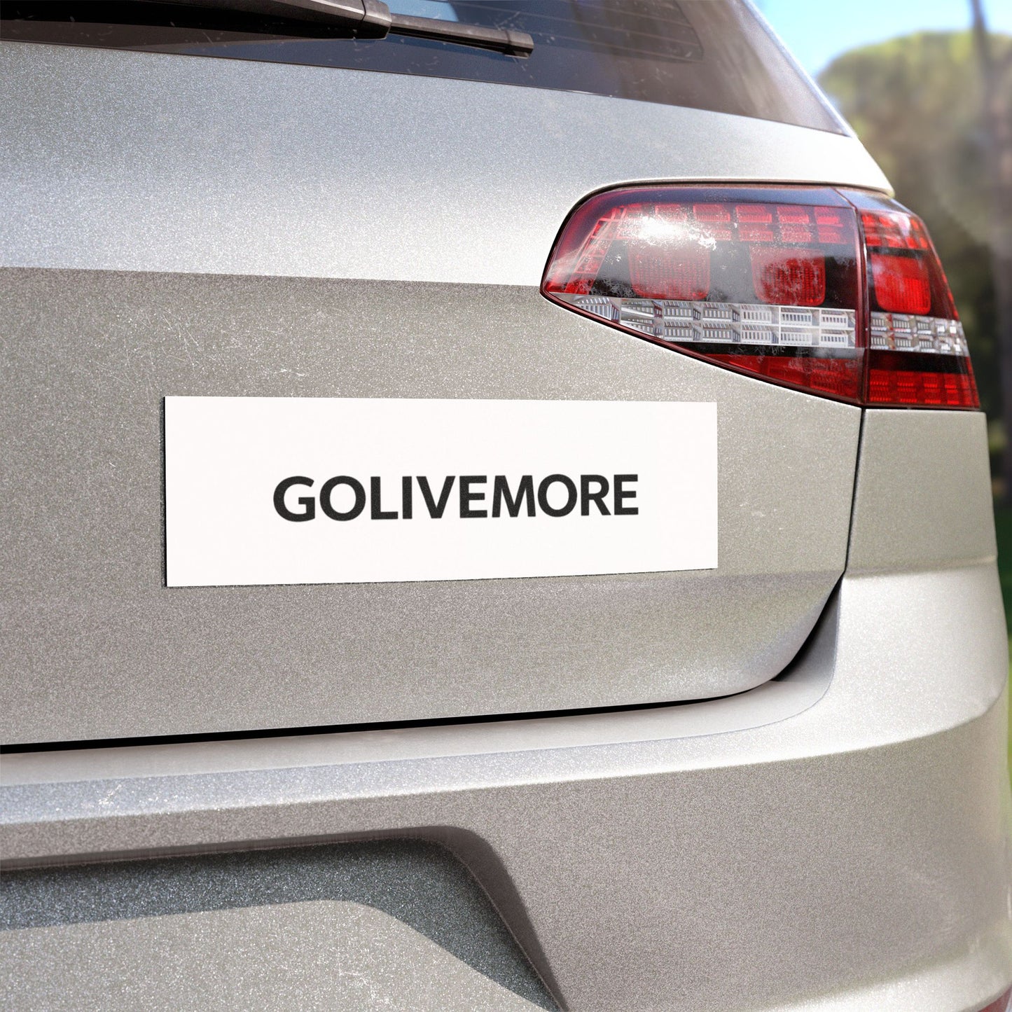 Car Magnet — GOLIVEMORE Minimalist Black Text Decal