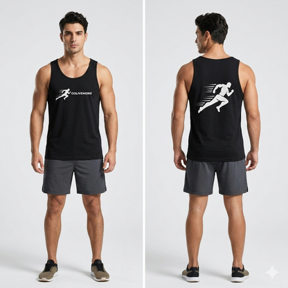 Running Tank Top – "GoLiveMore" Sprint Graphic Athletic Tank